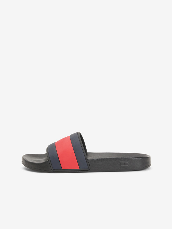 Tommy Hilfiger Rubber Flag Pool Papucs Fekete